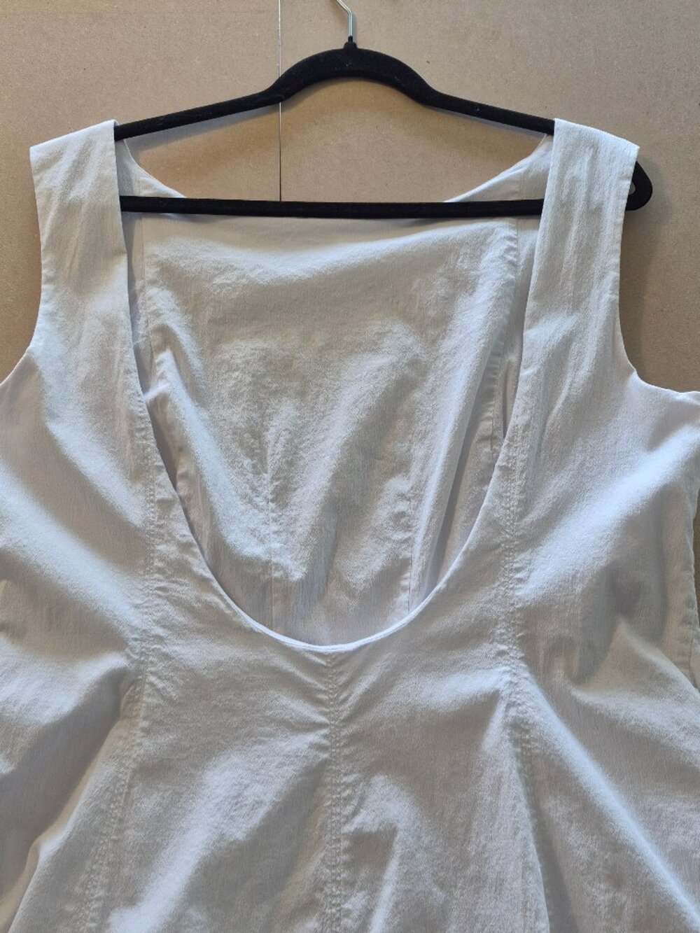 Abercrombie & Fitch White Fit & Flare Dress Womens XXL Sleeveless Open Back - Picture 9 of 11